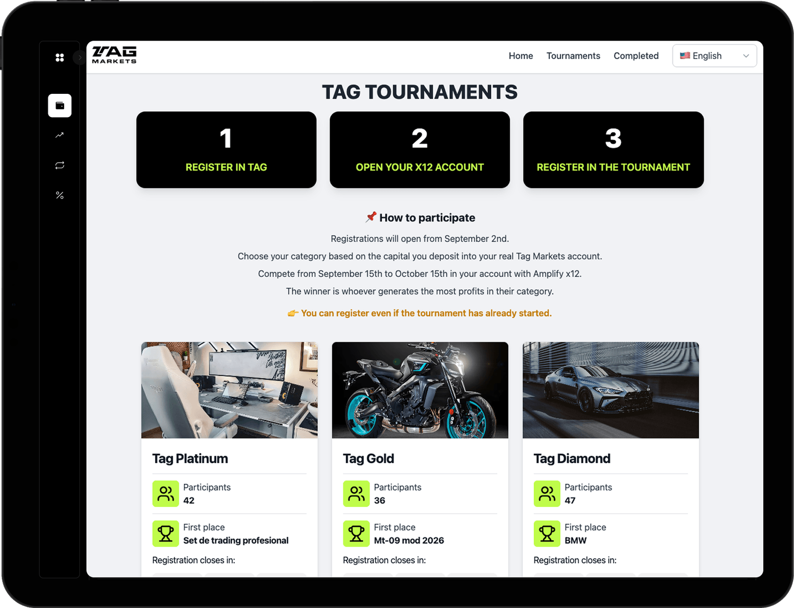 Tag Tournament Arena Competitions